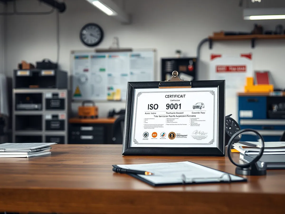 ISO 9001质量管理体系认证证书与核对材料